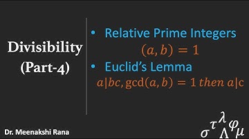 Divisibility |Part 4| Relative Primes, Euclid