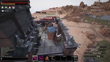 Conan Exiles PvP Raids on official server 1110