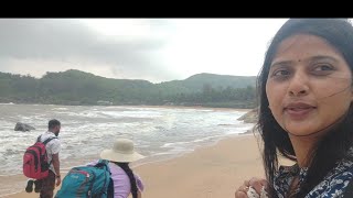 Om beach ⛱️ 🏖️ Gokarna. #ombeach #om #beach #beachvibes #viral #viralvideo #vacation #familyvlog .