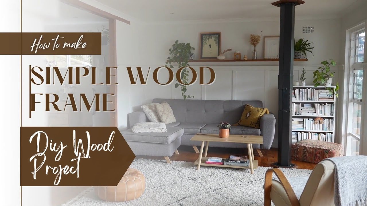 How To Make a Picture Frame From Wood Waste - YouTube