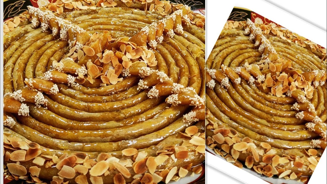 محنشة باللوز هماوية👌من أروع الحلويات التقليدية باحترافية بدون زبدة بمكون غيخليك تحتاري