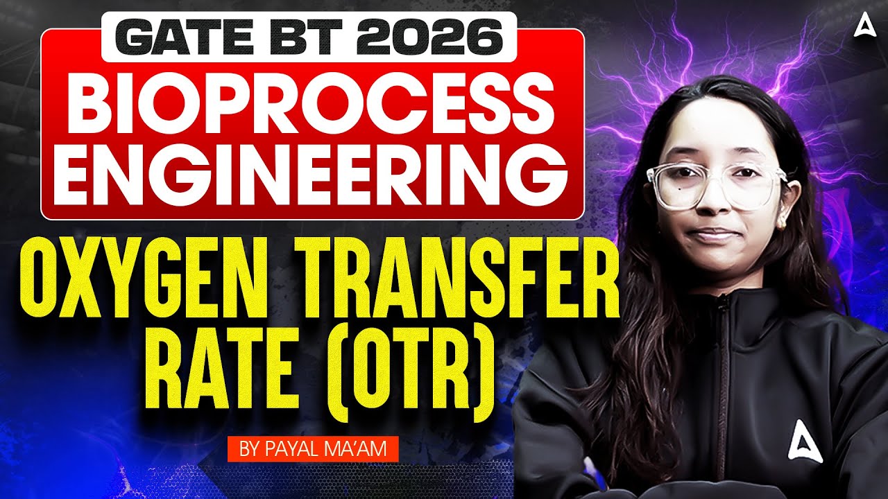 GATE BT 2026
BIOPROCESS ENGINEERING
OXYGEN TRANSFER RATE By Payal Mam