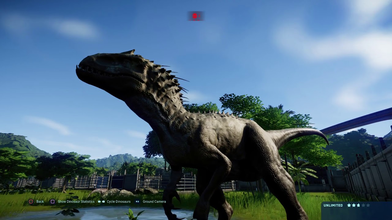 Jurassic World Evolution: 16 Indominus rex brawl vs (Modified) Majungasaurus  (Part 2)