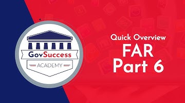 FAR PART 6 (Simplified) | Guaranteed Rules for Full & Open Competition