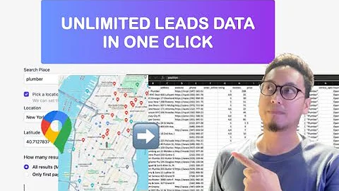 Scrape unlimited leads in one click (Collect data from Google Maps)