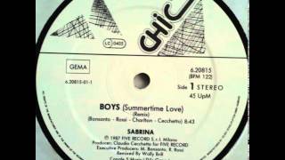 Sabrina ‎– Boys (12'' Maxi-Single Remix)