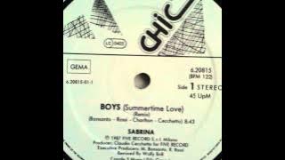 Sabrina ‎– Boys (12'' Maxi-Single Remix)