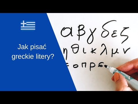 Wideo: Jak Pisać Greckie Litery