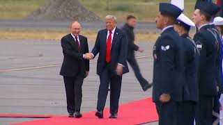 WATCH | Trump, Putin Walk From Separate Planes to Meet in Middle, Share Handshake and Warm Exchange
