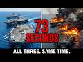 619 Missiles. 73 Seconds. Three Carrier Groups Removed From the Board — And What America Did?