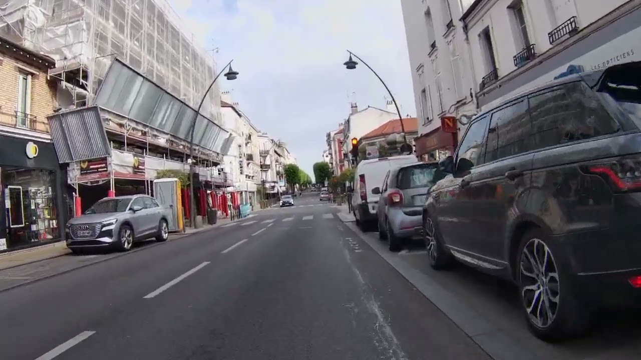 Traversée Le Perreux sur Marne via centre ville de Bry sur Marne à Nogent sur Marne