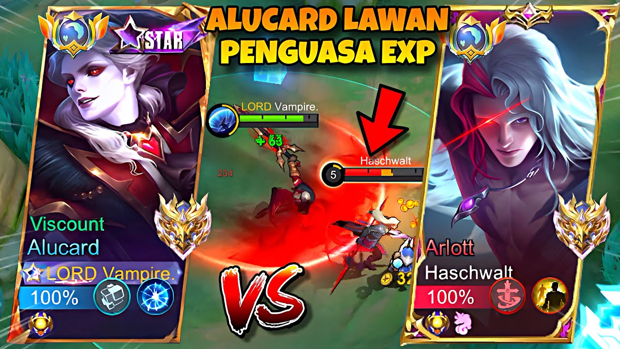 ALUCARD VS ARLOT EXP LANE! TEBAS & HENTIKAN LANGKAH PREMAN EXP 😱 | MLBB