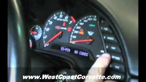 Retreiving and Clearing Trouble Codes on C5 and Z06 Corvette 1997-2004