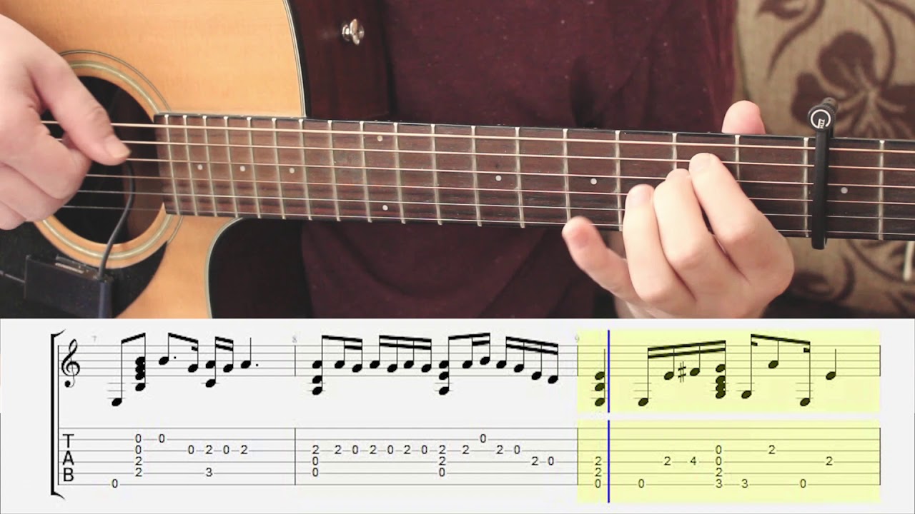 Fingerstyle Guitar Cover TAB Tutorial 