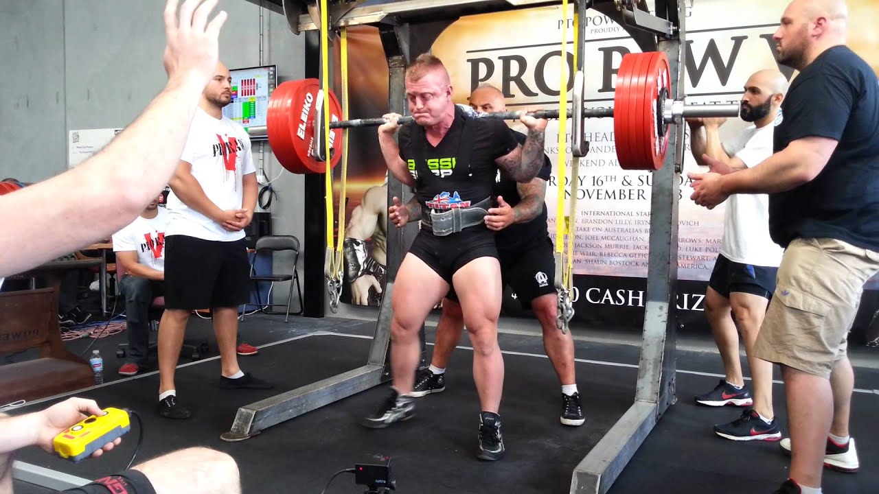 Matt Middleton squats 285kg ProRaw