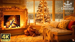 Warmth of Christmas  4K Piano Melodies by the Fireplace