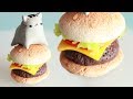 Pusheen Cat on a Hamburger Tutorial: Polymer Clay How-to