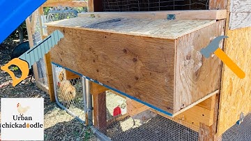 DIY External Chicken Nest Boxes For Collecting Eggs Easily