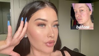 how to get model glass skin + smooth makeup for pics