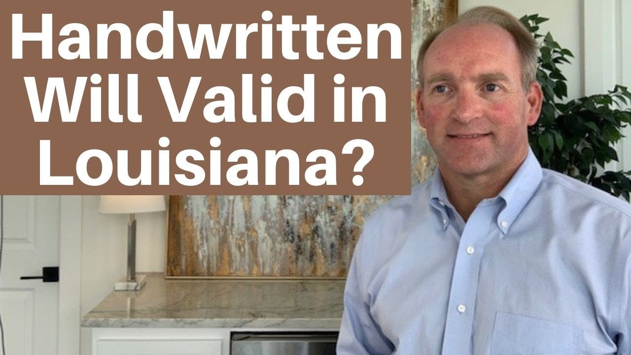 is-handwritten-will-valid-in-louisiana-youtube