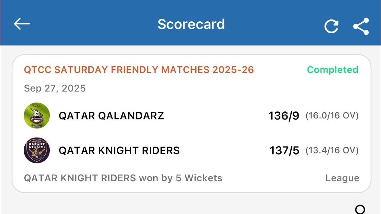Qatar Knight Riders Qatar Qalandarz vs Qatar knight Riders - YouTube