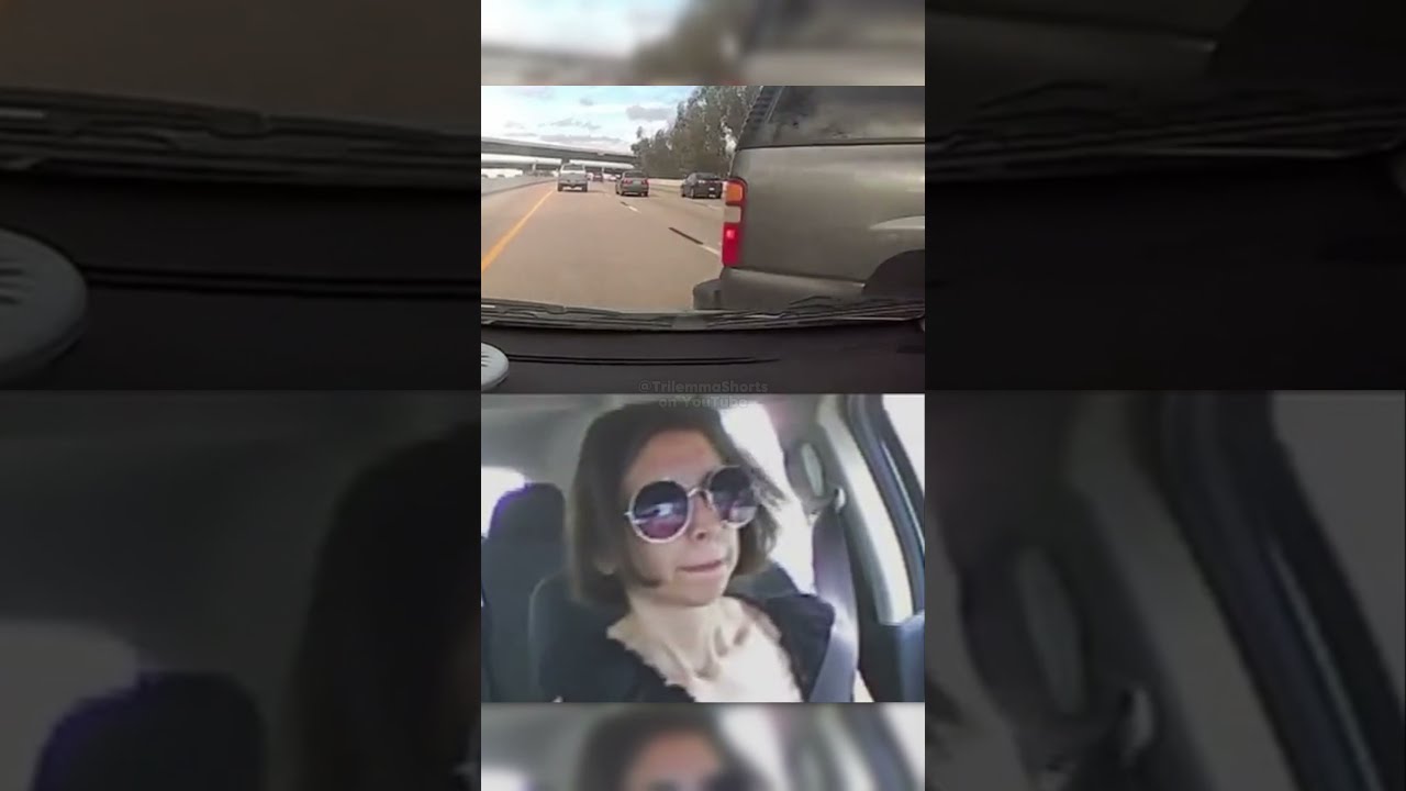 Lady Performs Perfect PIT Maneuver On Reckless Driver