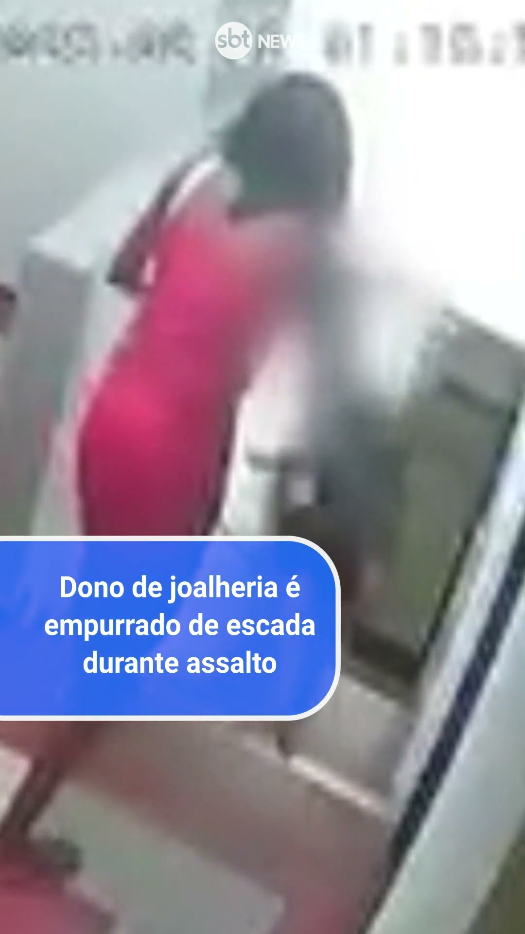 Dono de joalheria é empurrado de escada durante assalto