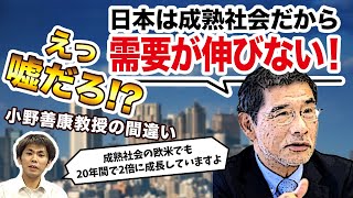 「日本は成熟社会だから需要が伸びない！」えっ嘘だろ！？小野善康教授の間違い[前編]（池戸万作）