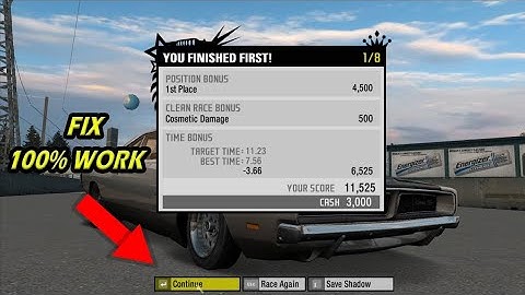 Need For Speed Prostreet Continue Button Fixing (Working With Proof)