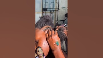How to make stitch braids for with natural hair. #hairstyles #haircare