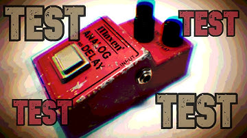 Vintage Maxon AD-80 analog delay pedal demo & test