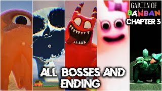 Garten of Banban 3 All Bosses & Encounters   Ending (2k60fps)