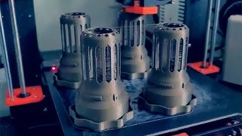 DIY 24 hour 3D print job for net cups hydroponics  strawberry plants  tower.