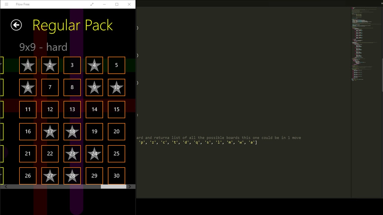 Python 'Flow Free' Bot #16 - Starting out with brute force by recursion ...