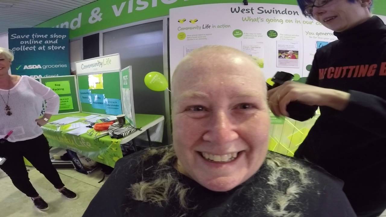 Helen Godfrey charity head shave YouTube