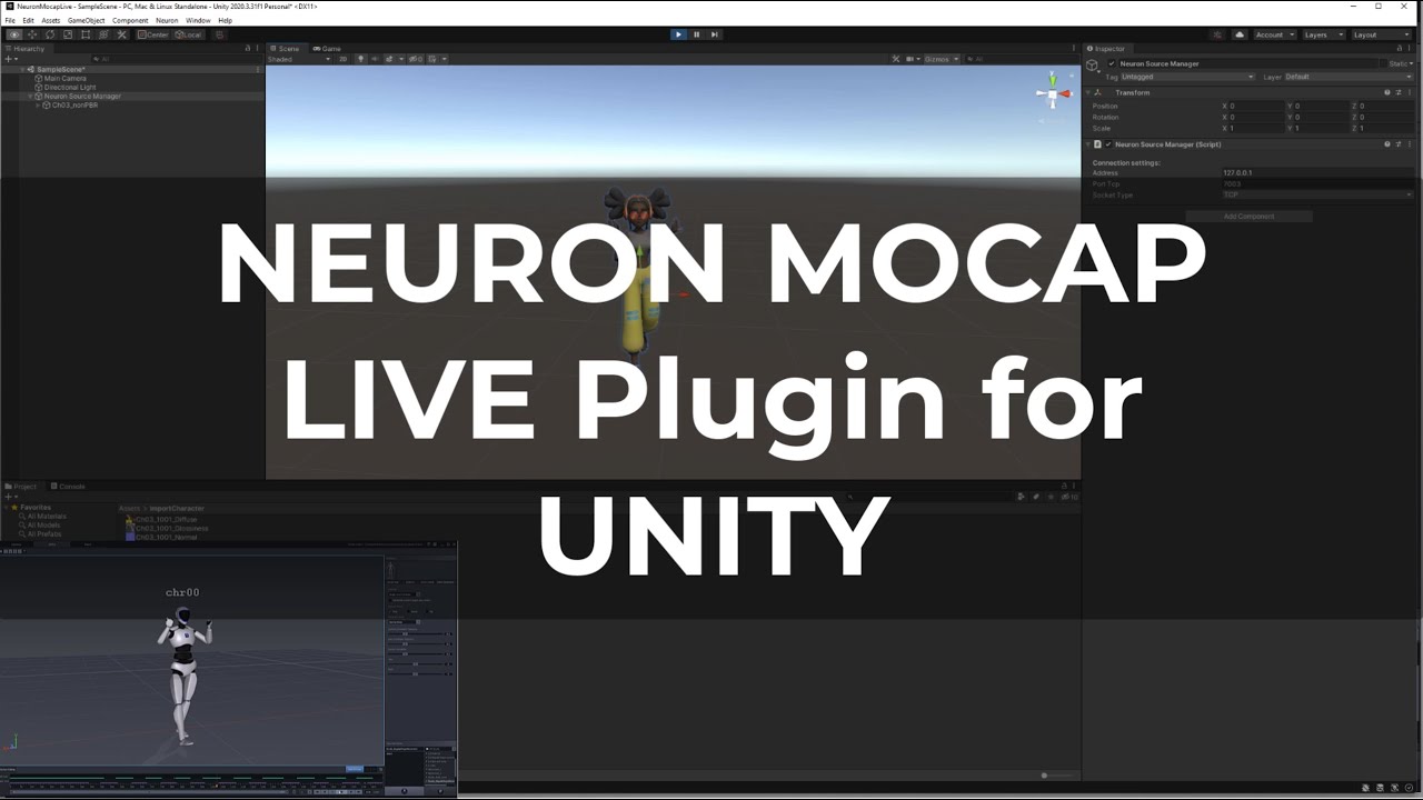 Perception Neuron | Neuron Mocap Live for Unity - YouTube