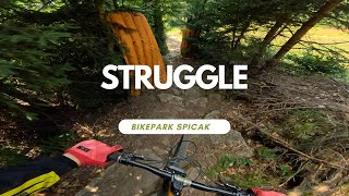 Struggle Downhill Line Black Bikepark Spicak Tschechischen 🇨🇿 POV RAW