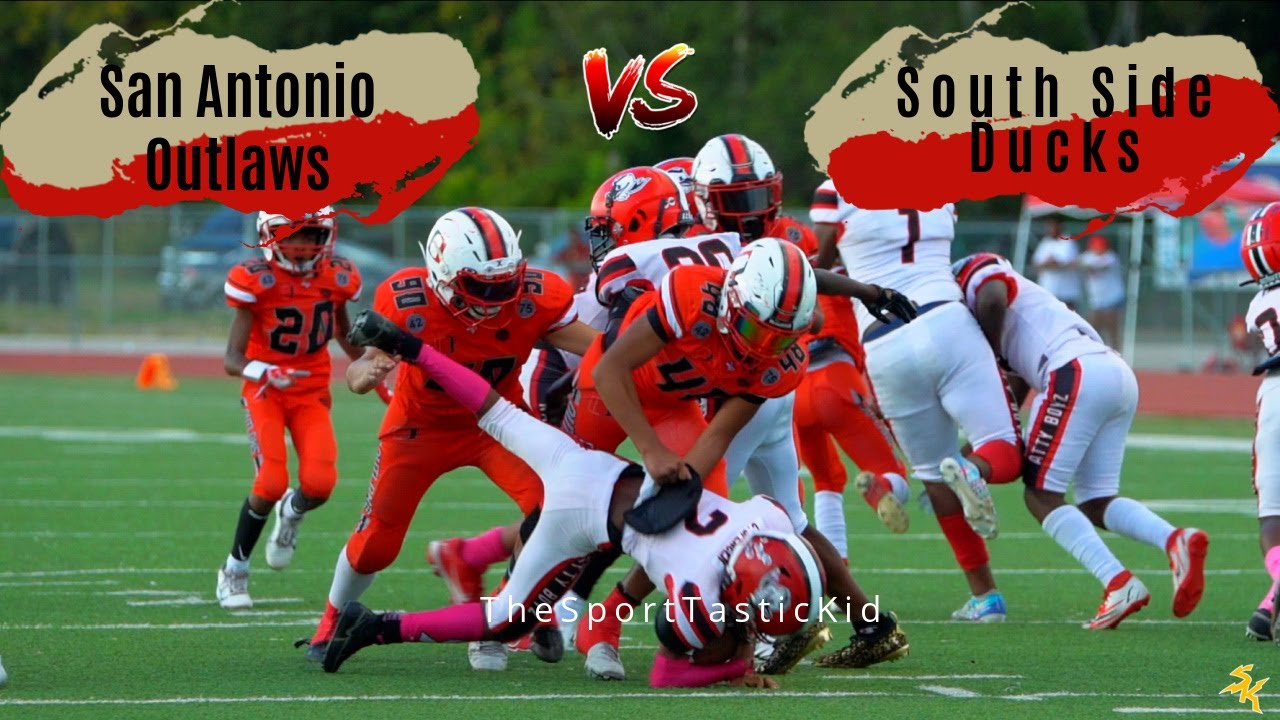 San Antonio outlaws #1 in Texas  vs South Side Ducks AYF Champions (The Rematch 🏈🔥🔥🔥🔥)