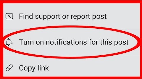 How To Turn On And Off Facebook Lite Post Notification !! Turn On And Off Notification For This Post
