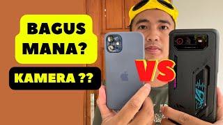 Bagus Mana?? Test Camera Asus ROG Phone 6 VS iPhone 12 Mini