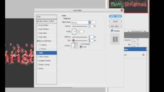 How to make some sleek, glossy Merry Christmas text in Photoshop