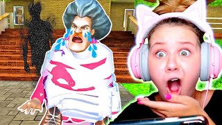 SCARY TEACHER WRAP TRAP PRANK!! HELLO NEIGHBOR'S SISTER UPDATE