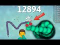 12,000 + Score Giant Snake Died Like A Noob In Snake. Io