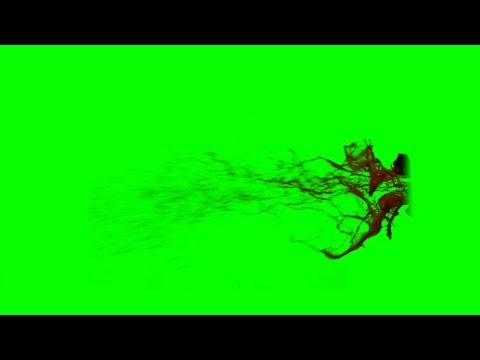 Blood Splatter - green screen - free use