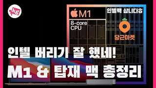 넘어가기 잘 했네! 엄청난 성능의 애플 자체 칩셋 M1과 탑재 맥 총정리 [4K]