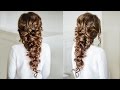 Voluminous Greek style  Braid / Easy Hairstyle for long dark hair