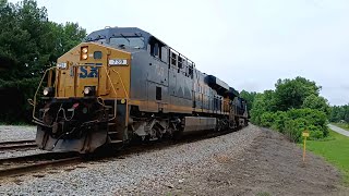 CSXT 739 Leads CSX Train M693 At Lanford SC On The Spartanburg Subdivision
