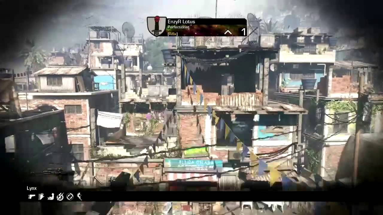 EnzyR Lotus - 720 Pistol-Switch YY On Favela - CoD: Ghosts