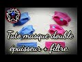"Covid 19" Tuto pour la réalisation d'un masque double épaisseur + poche pour filtre.