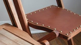 Leather Work For Furniture - The Funeral Chair Part Eight.